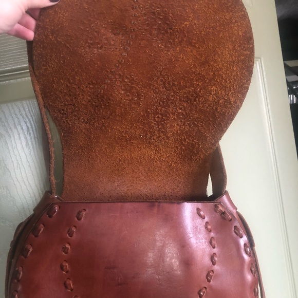 Leather stud and crystal shoulder bag - Picture 6 of 8